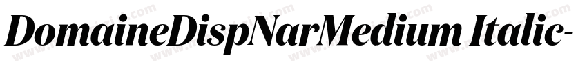 DomaineDispNarMedium Italic字体转换